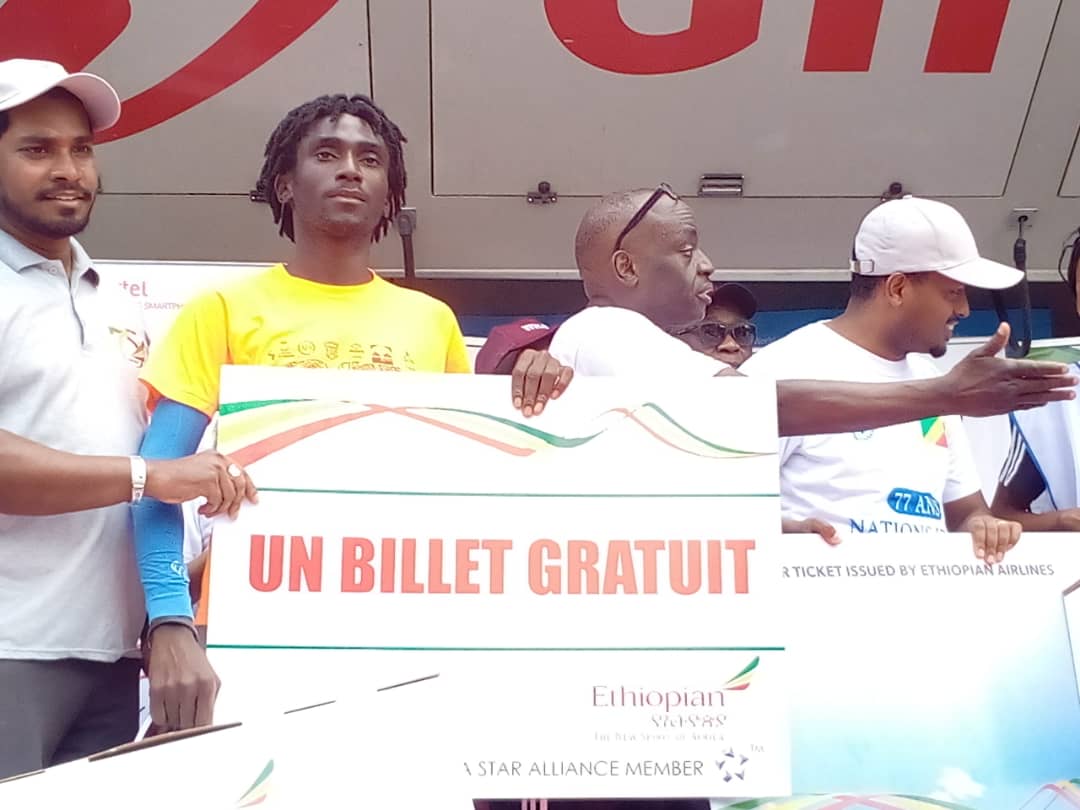 Josué Mougany champion du mini-marathon des 77 ans de l’ONU