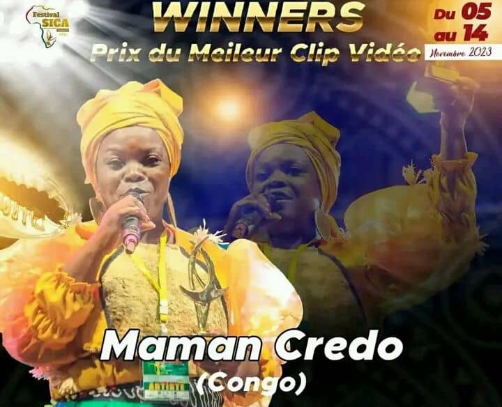 Maman Crédo lauréate du meilleur clip du festival Sica 2023 au Cameroun