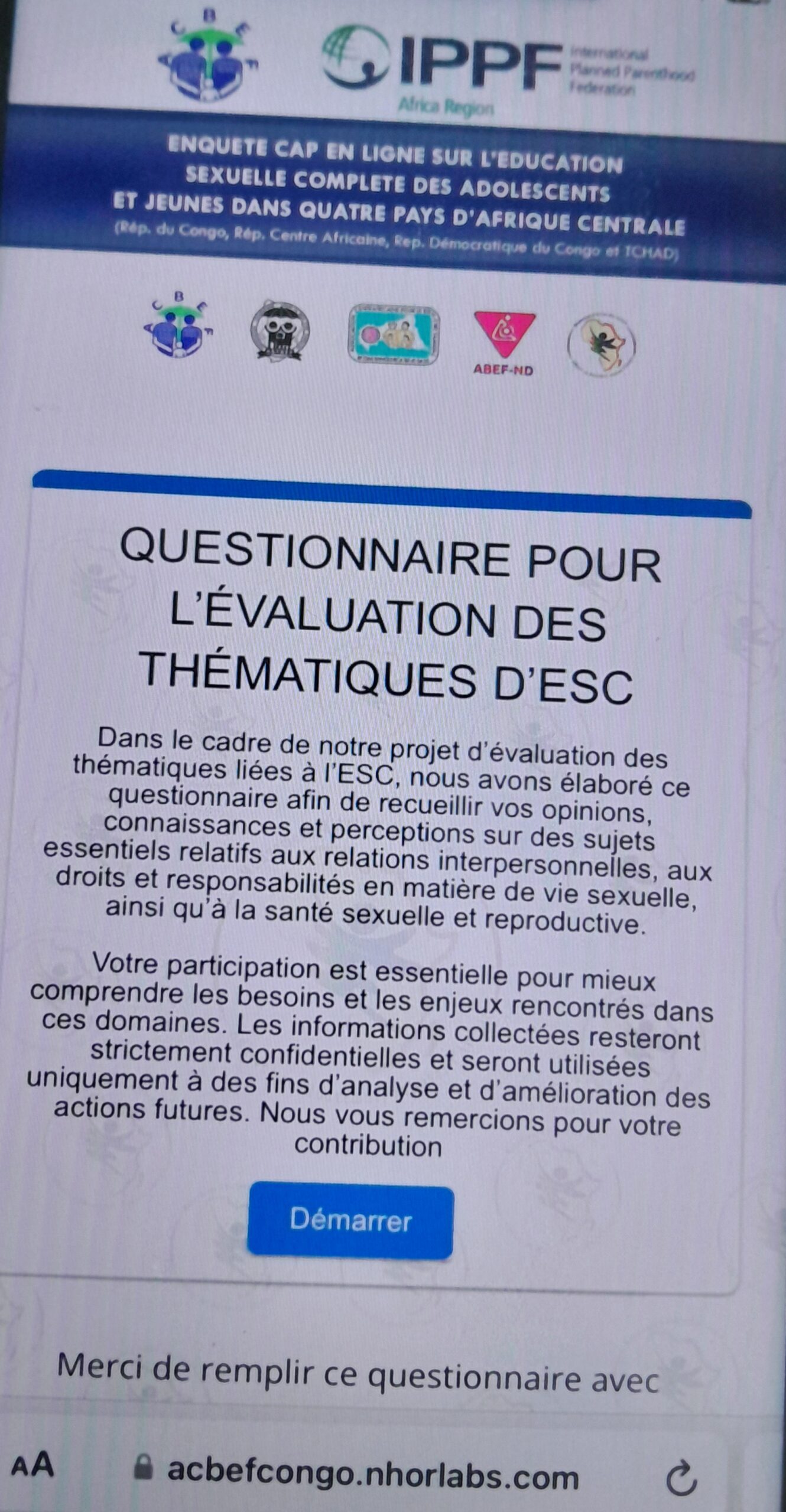 Un outil pour les données statistique dans la sous-région