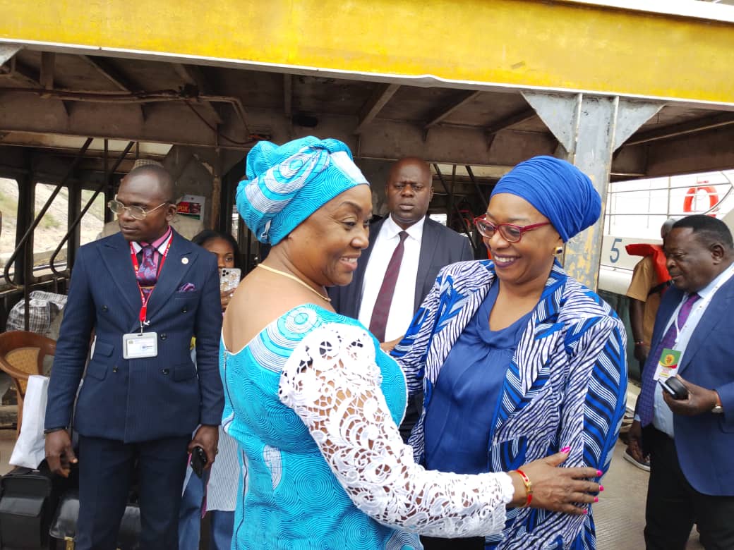 Lydie Pongault accueille Yolande Elebe Ma Ndembo de la Rdc  pour le Fespam