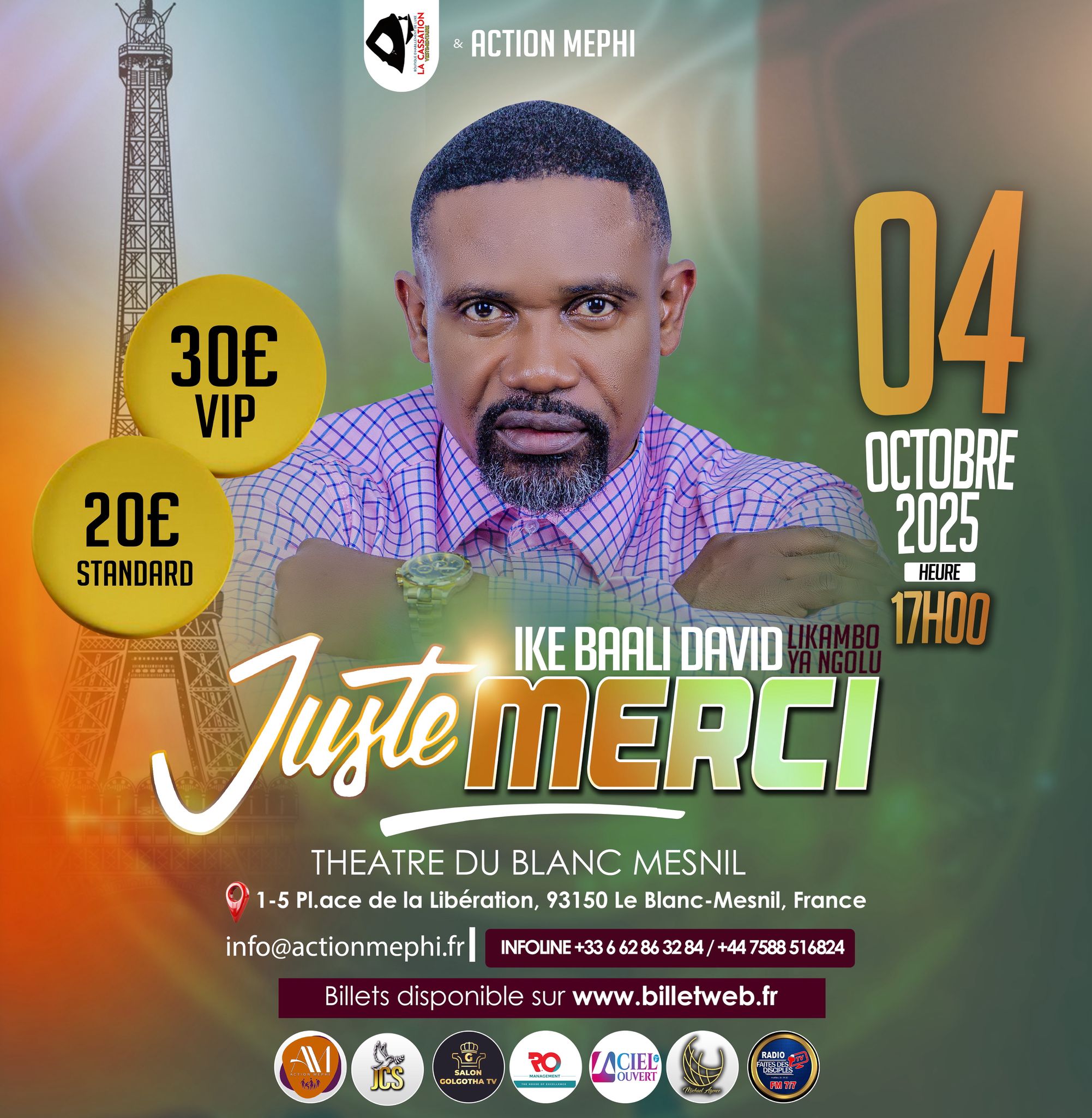 Considéré comme l’un des plus grands de la musique gospel dans le monde francophone, Iké Baali David entend revenir au Congo, notamment à Brazzaville et à Kinshasa après 15 ans d’absence pour une nouvelle production.