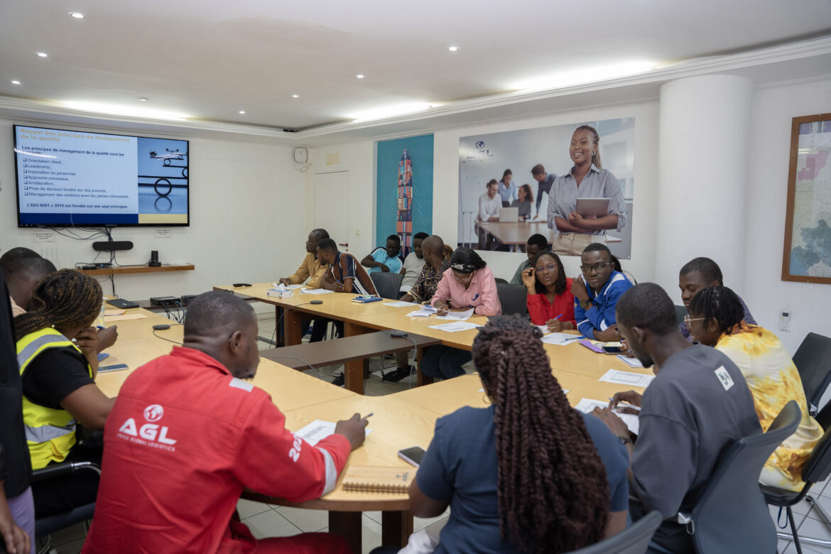 AGL Congo renforce sa culture Qualité auprès des jeunes apprentis