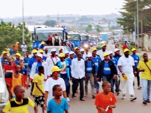Le directeur adjoint de campagne électorale du candidat Denis Sassou N’Guesso Isidore Lenga a adressé, le 28 février un vibrant message de fidélité et de confiance aux populations du quartier 68 dans l'arrondissement 6 Talangaï.